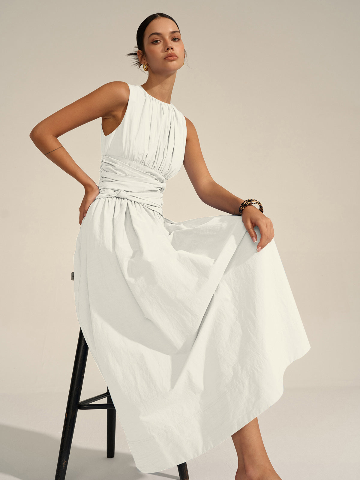 Ruched Waist Maxi Dress Ruched Waist Maxi Dress