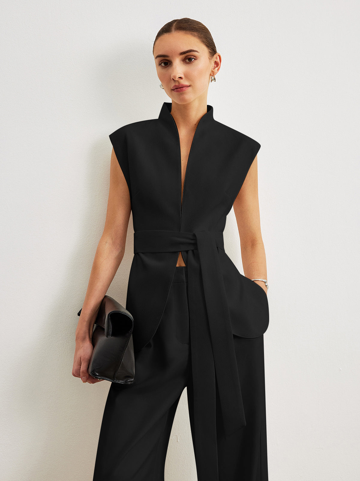 Belted Peplum Top Belted Peplum Top