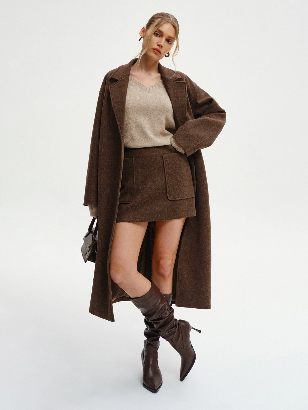 Oversized Tweed Long Coat Oversized Tweed Long Coat
