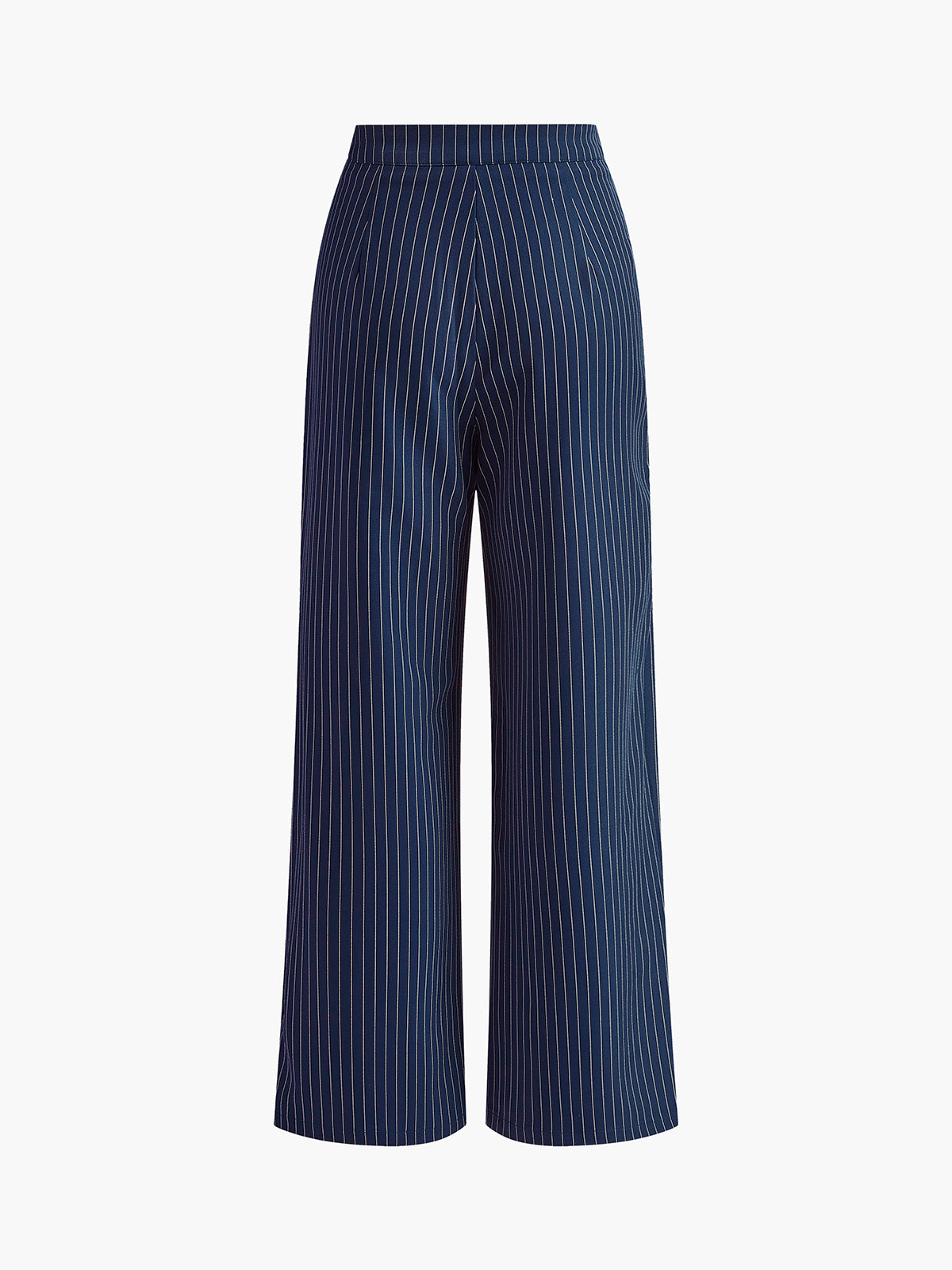 Pinstripe Pleated Wide-Leg Pants Pinstripe Pleated Wide-Leg Pants