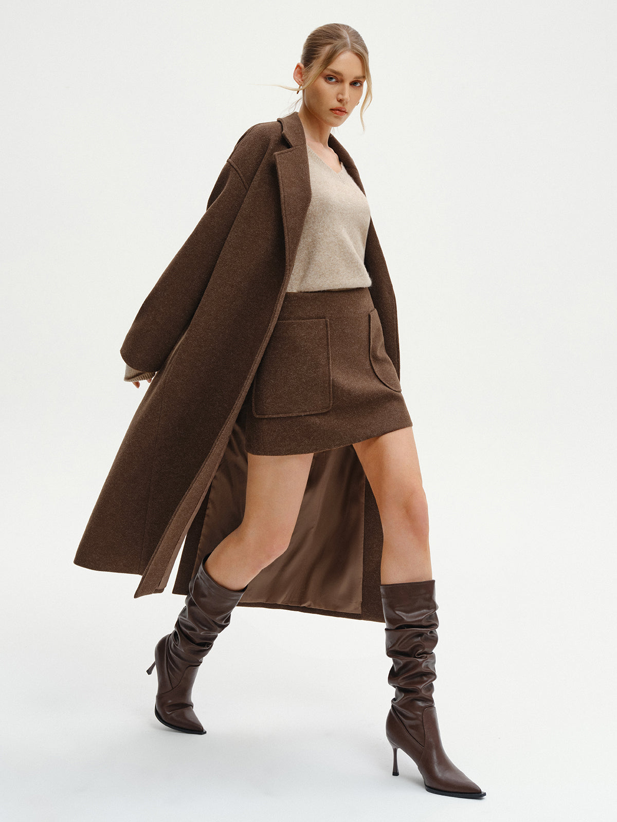 Oversized Tweed Long Coat Oversized Tweed Long Coat