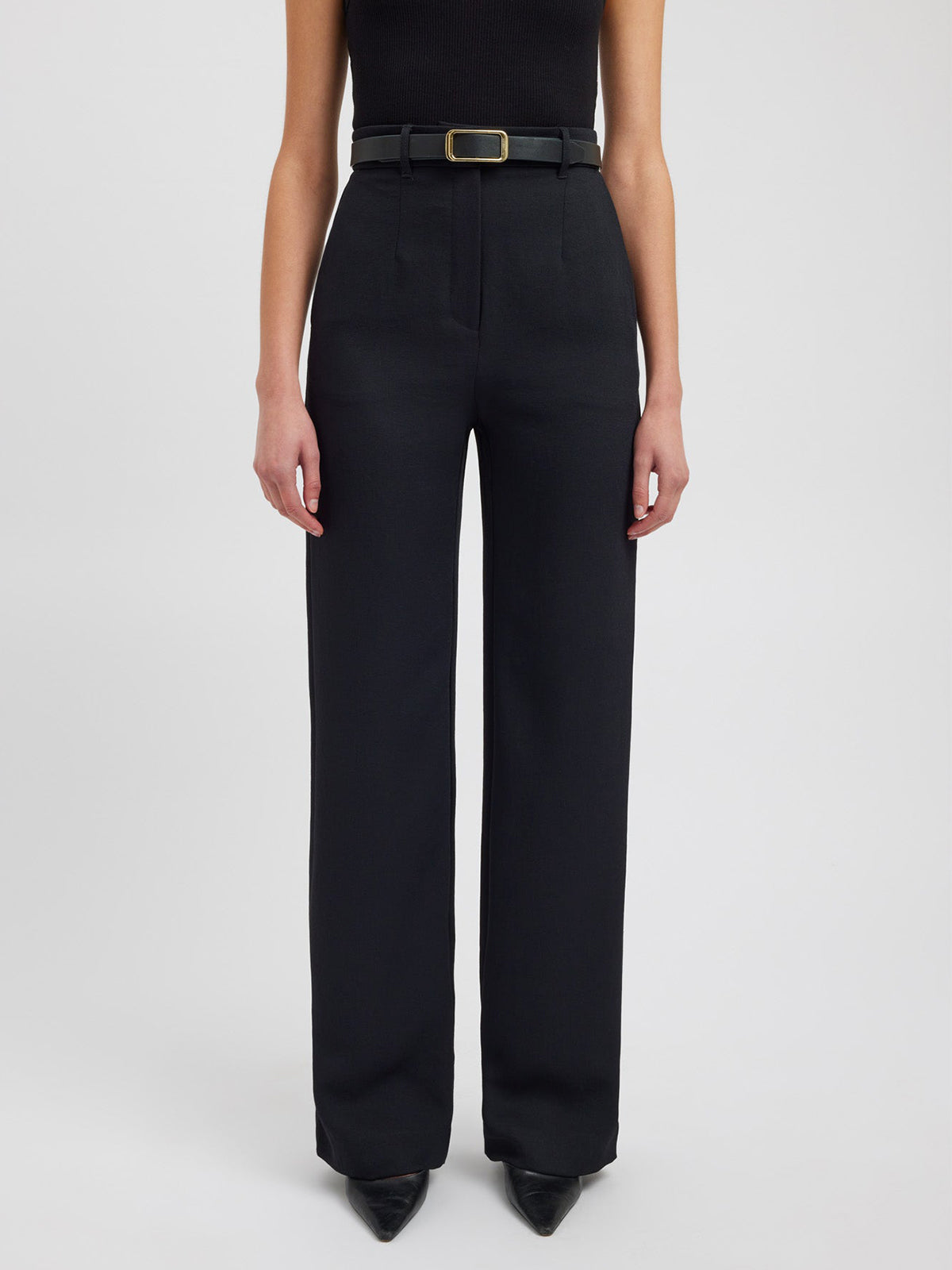 Business Casual Pockets Straight Pants Business Casual Pockets Straight Pants