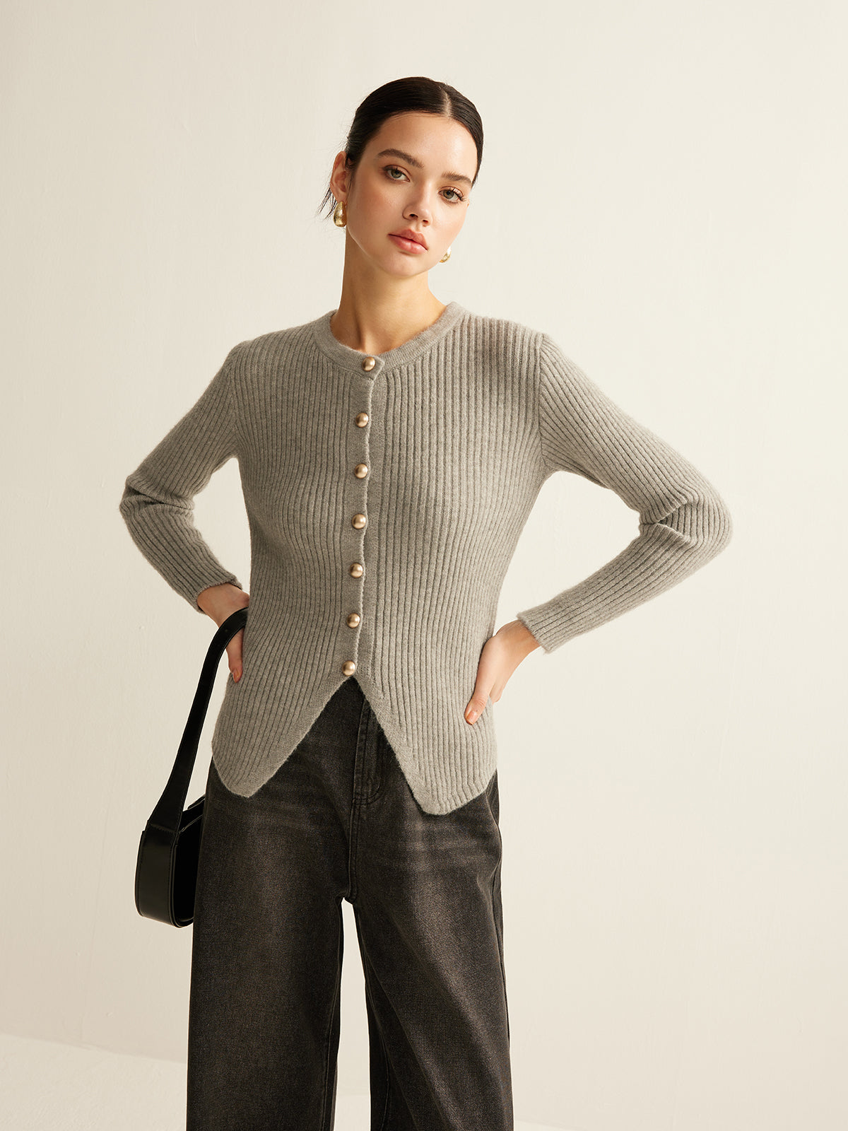 Button Down Split Cardigan Button Down Split Cardigan