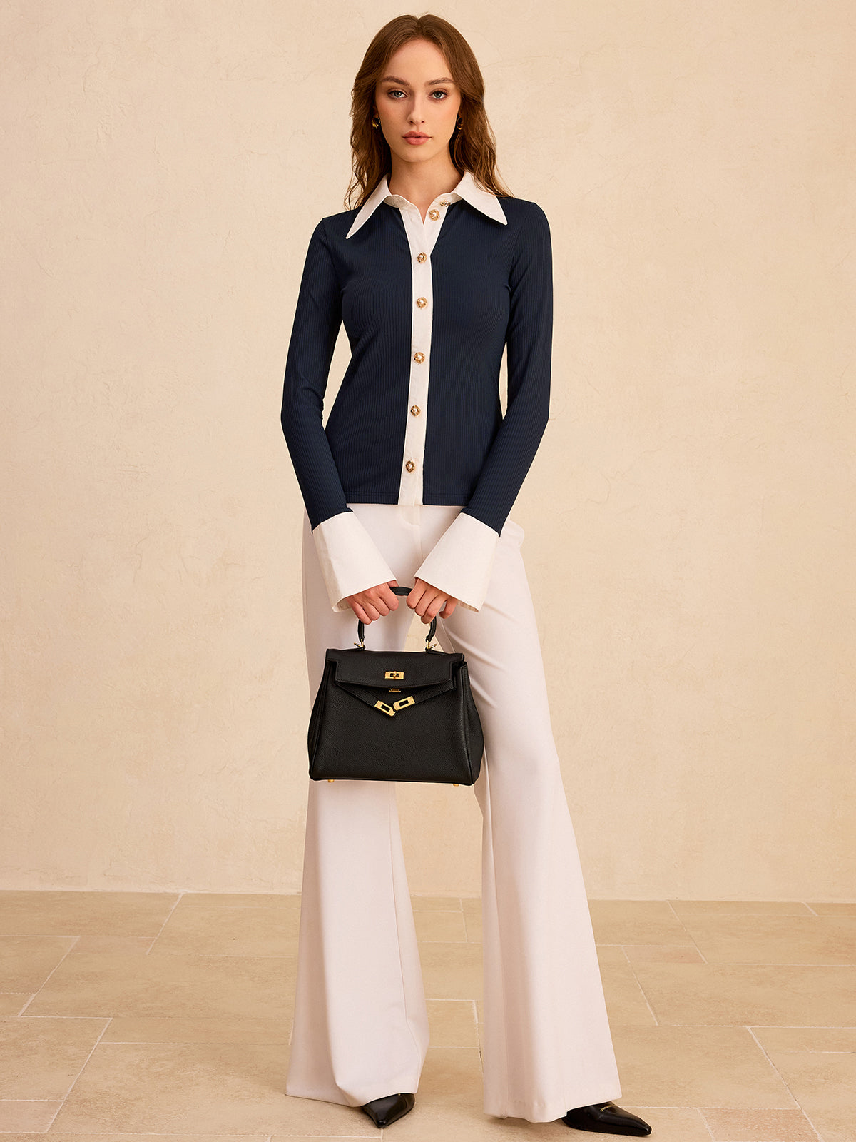 Color-Block Button-Down Shirt Color-Block Button-Down Shirt
