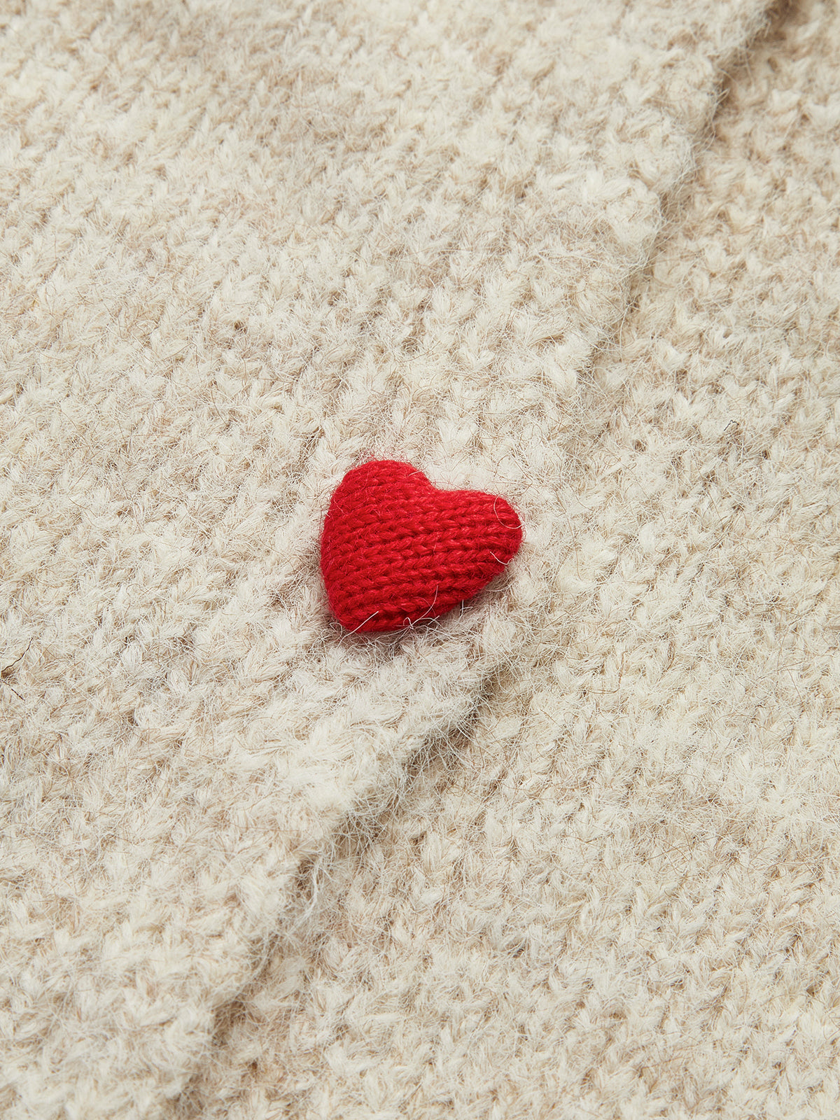 Elegant Heart-Button Cardigan Elegant Heart-Button Cardigan