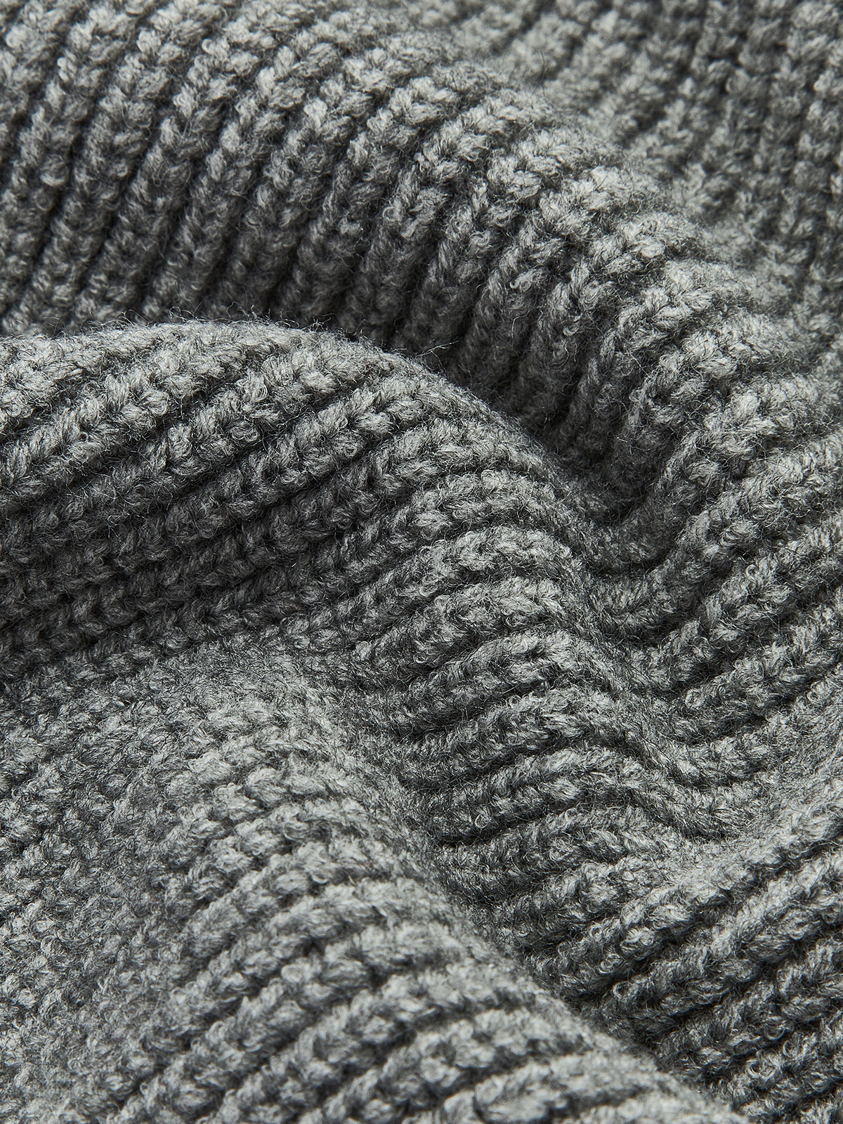 Denim Panel Ribbed Lapel Sweater Denim Panel Ribbed Lapel Sweater