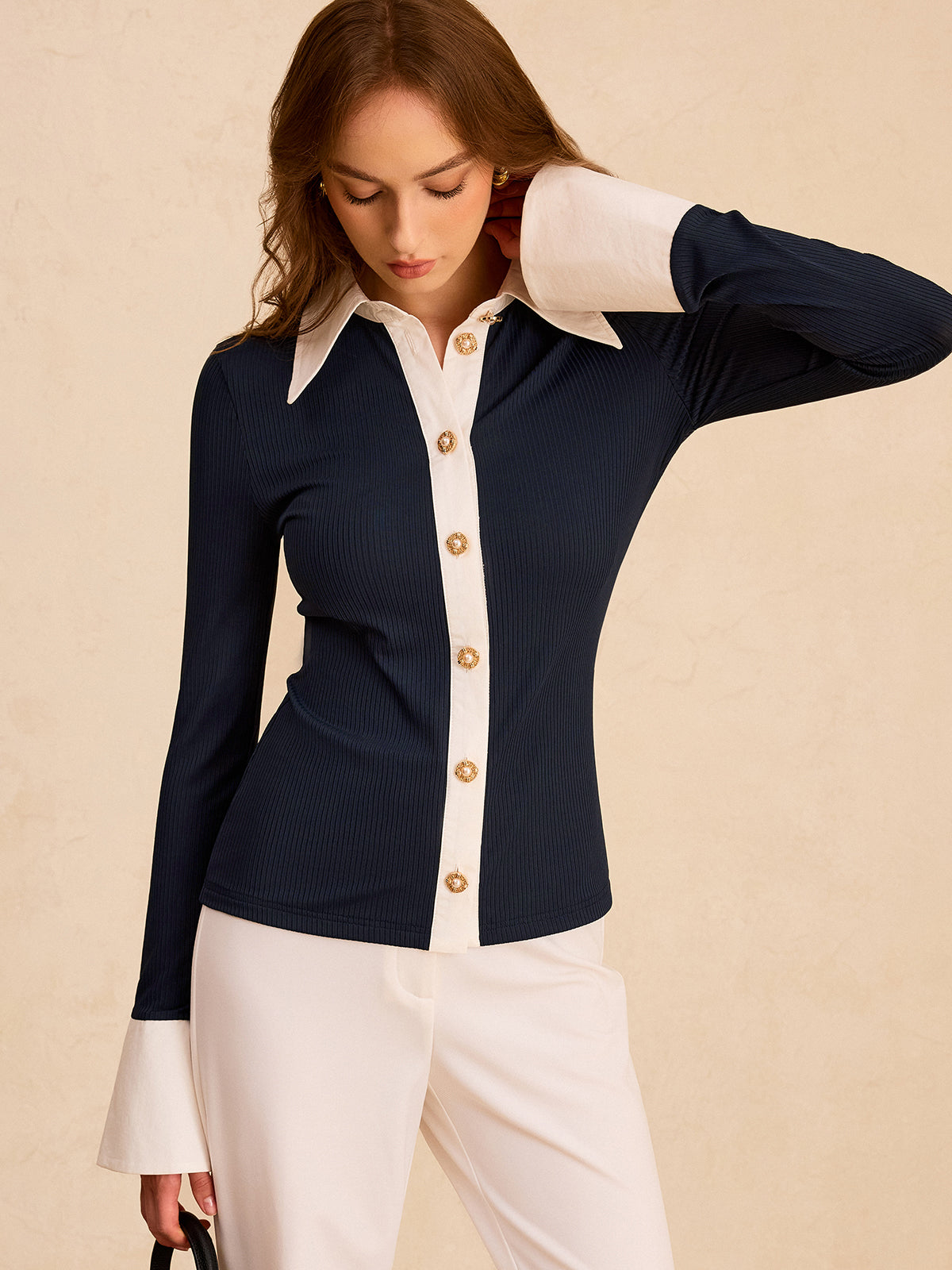 Color-Block Button-Down Shirt Color-Block Button-Down Shirt