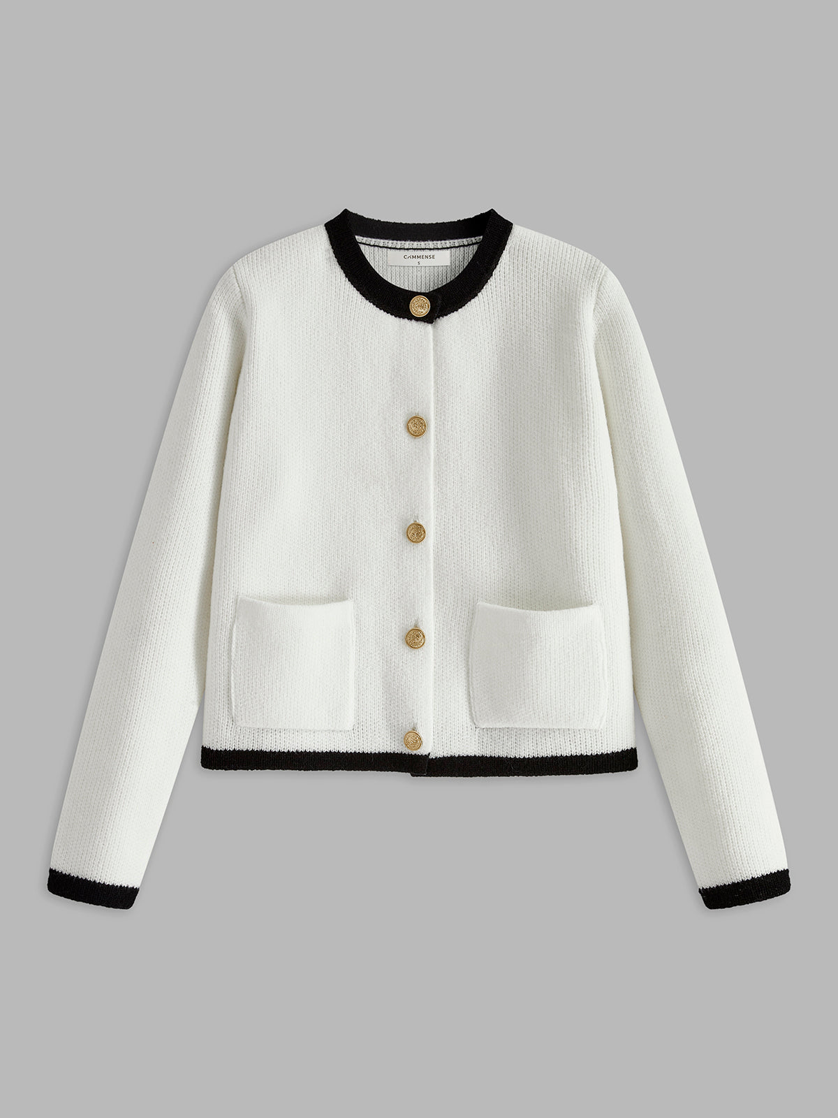 Contrast Trim Jersey Cardigan Contrast Trim Jersey Cardigan