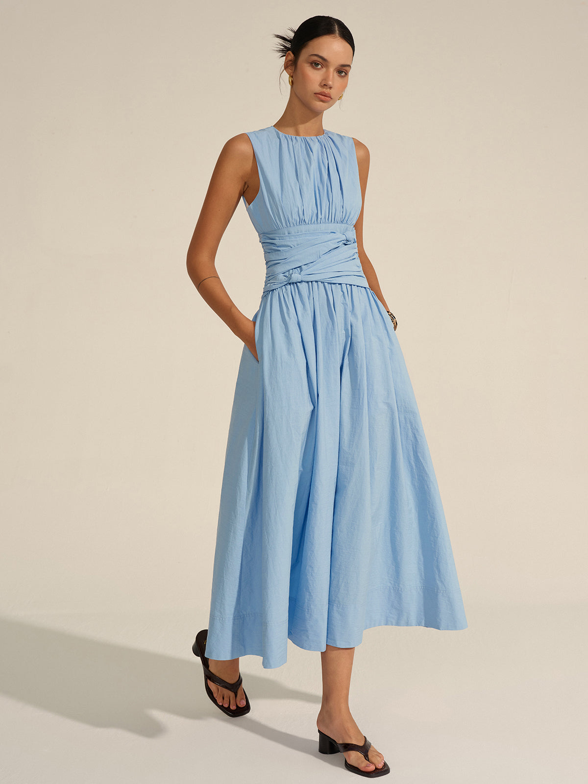 Ruched Waist Maxi Dress Ruched Waist Maxi Dress