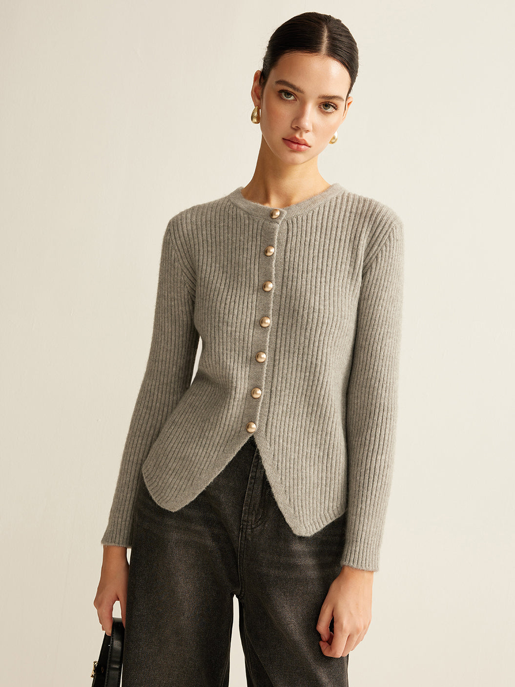 Button Down Split Cardigan Button Down Split Cardigan
