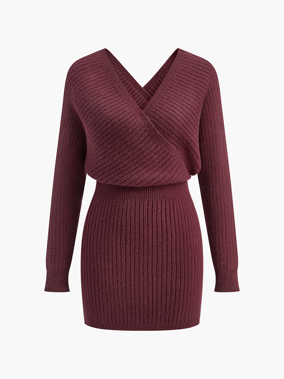 Criss Cross Cinched Sweater Dress Criss Cross Cinched Sweater Dress