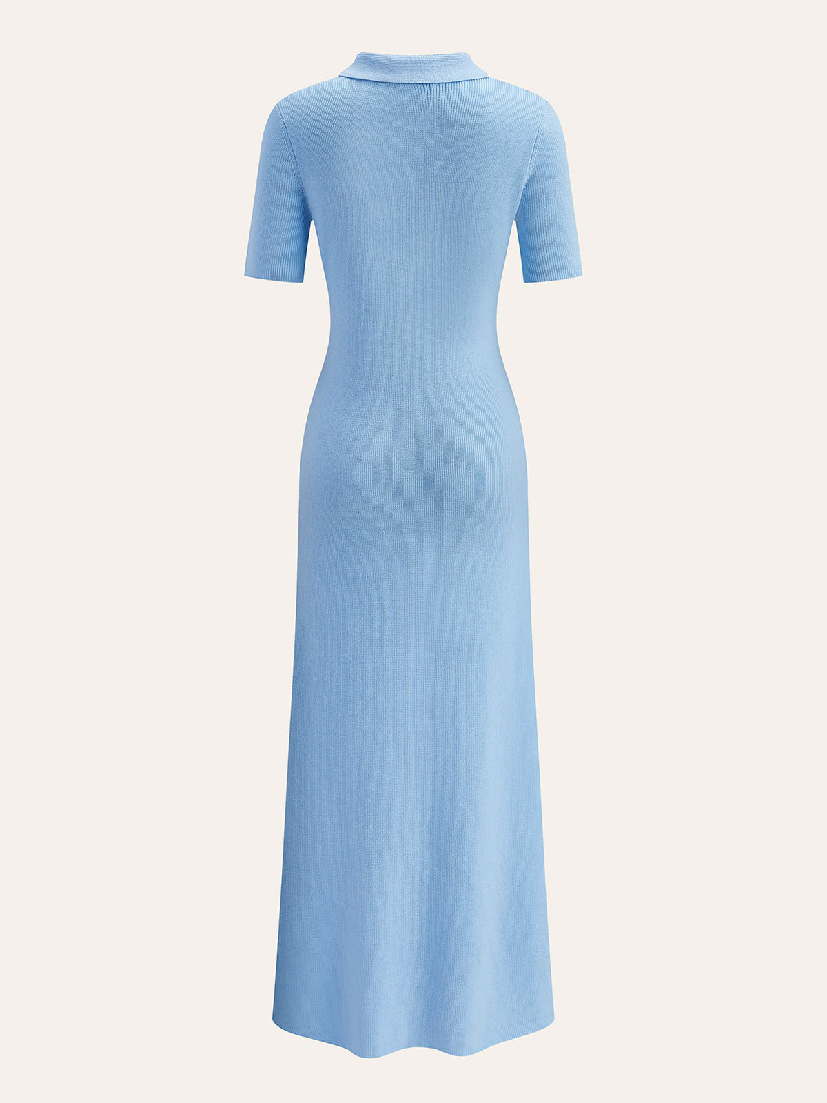 Metal Button Collar Midi Dress Metal Button Collar Midi Dress