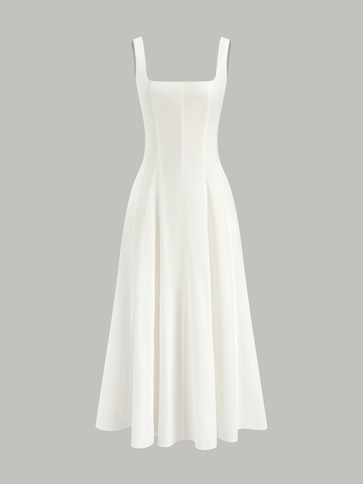 Cotton Maxi Dress with Lace-Up Back Cotton Maxi Dress with Lace-Up Back