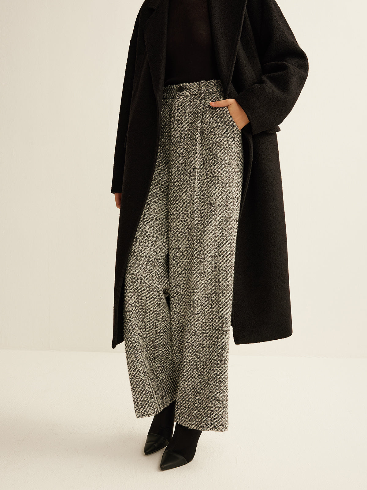 Wool-Blend Tweed Pants Wool-Blend Tweed Pants