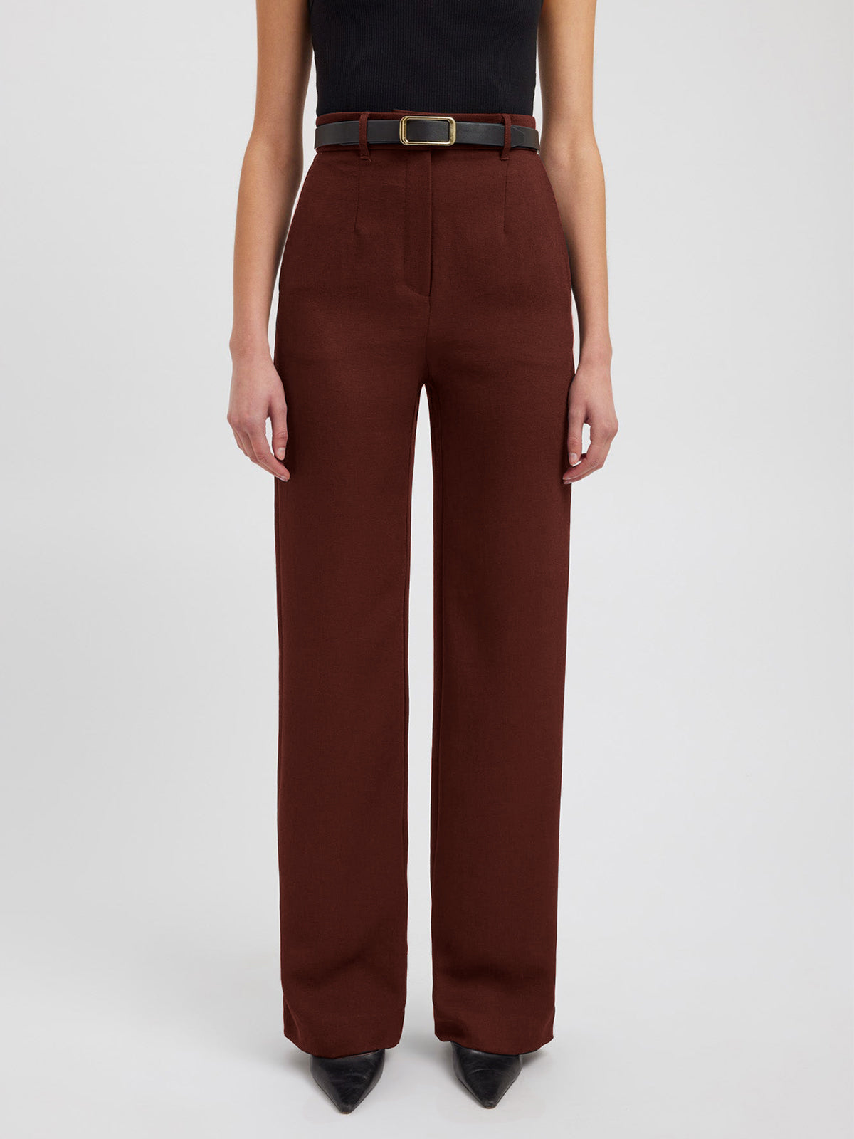 Business Casual Pockets Straight Pants Business Casual Pockets Straight Pants