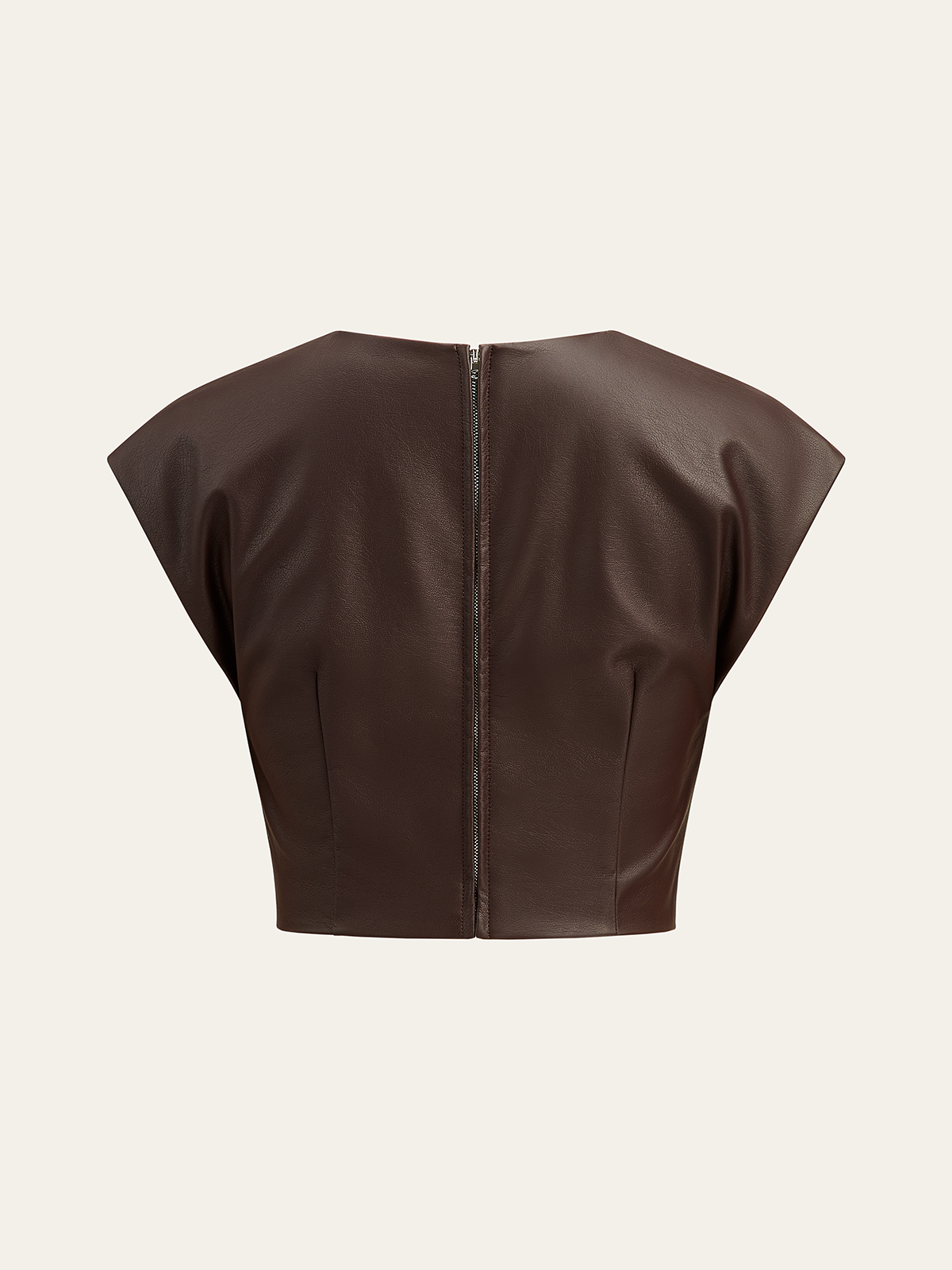 Faux Leather Knotted Top Faux Leather Knotted Top