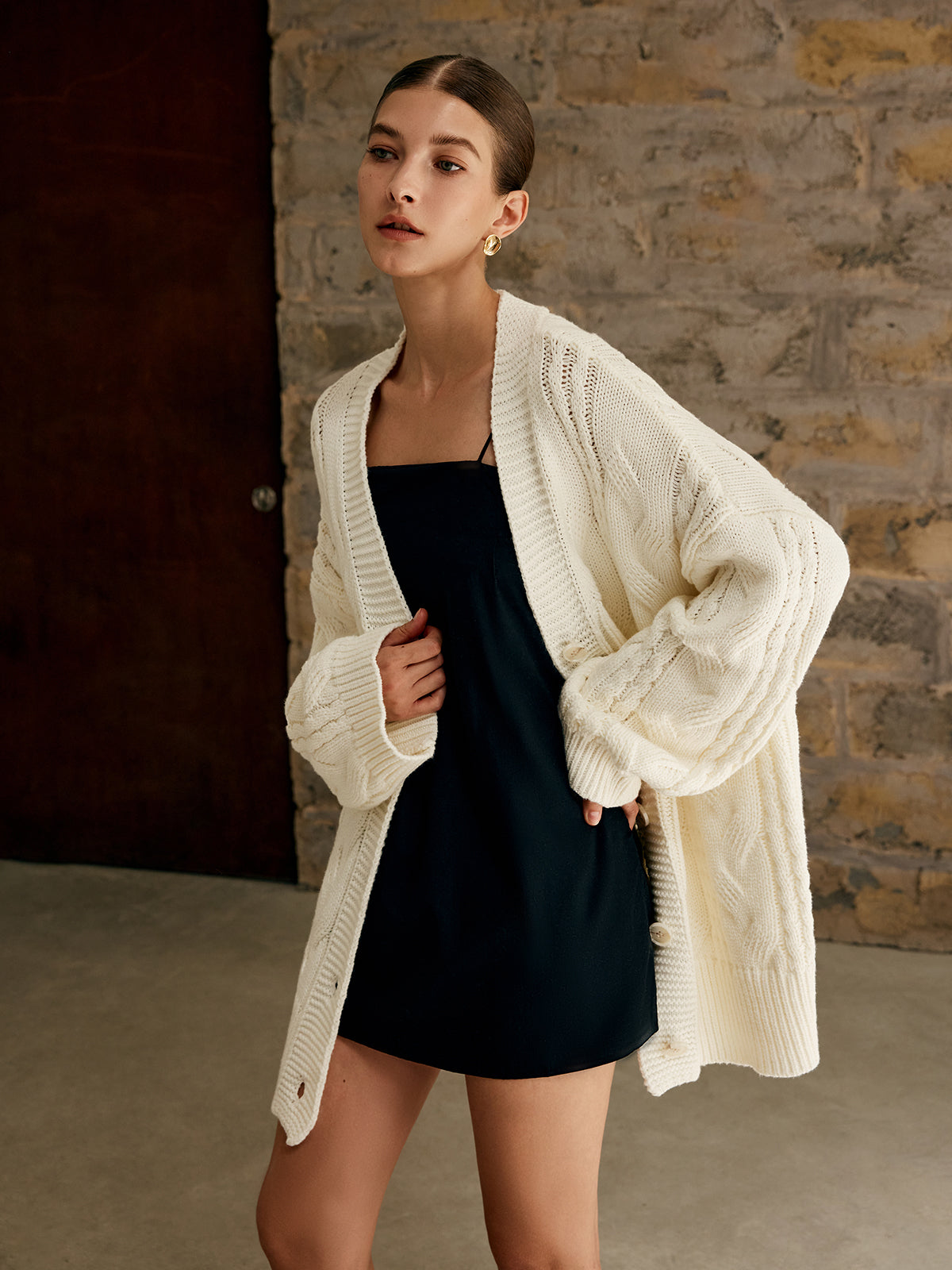 Oversized Cable Knit Outwear Oversized Cable Knit Outwear