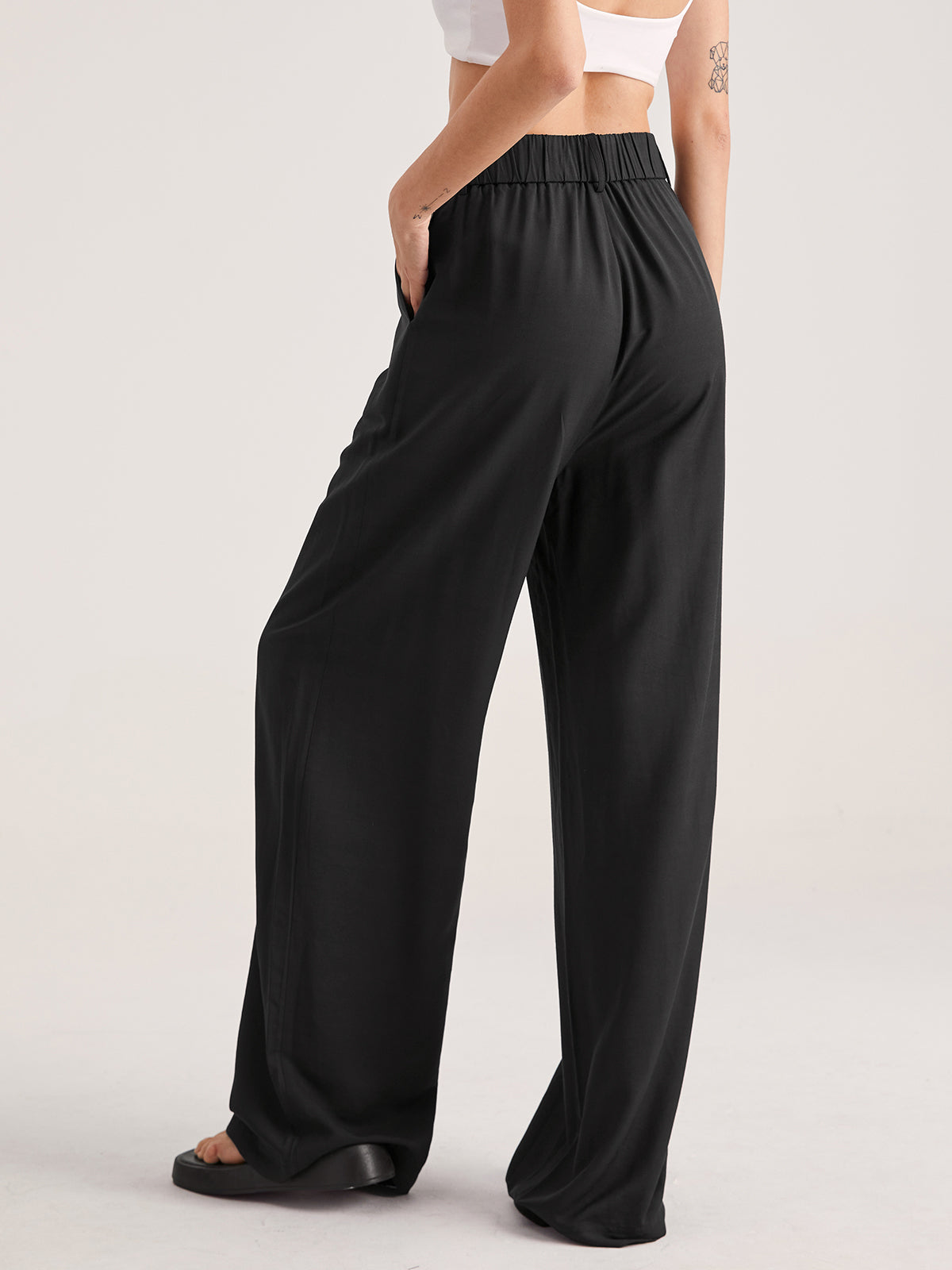 Oversized High Waisted Pleat Front Trousers Oversized High Waisted Pleat Front Trousers