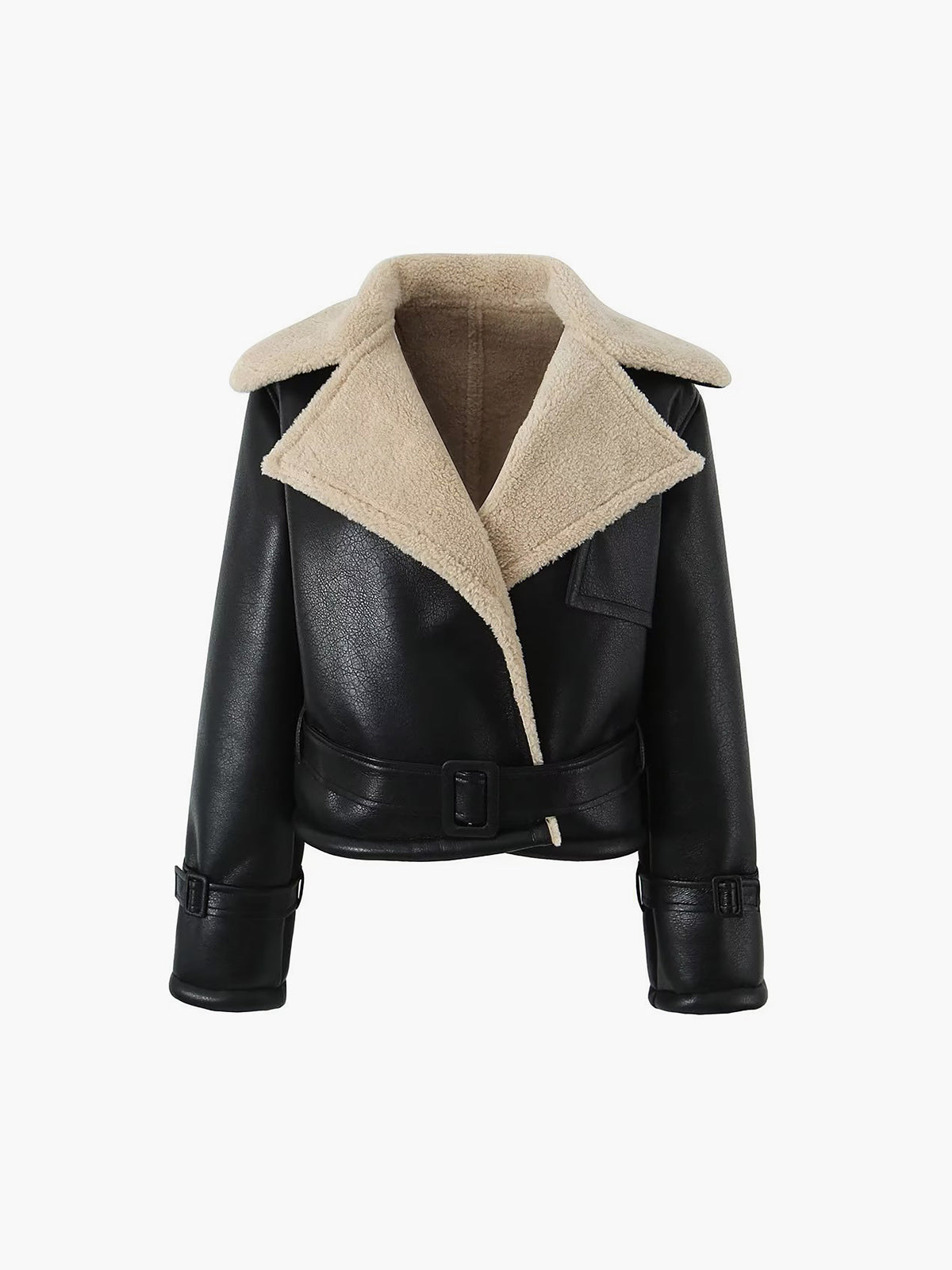 Too Blessed Sherpa Lined Shearling Leather Flight Jacket Too Blessed Sherpa Lined Shearling Leather Flight Jacket