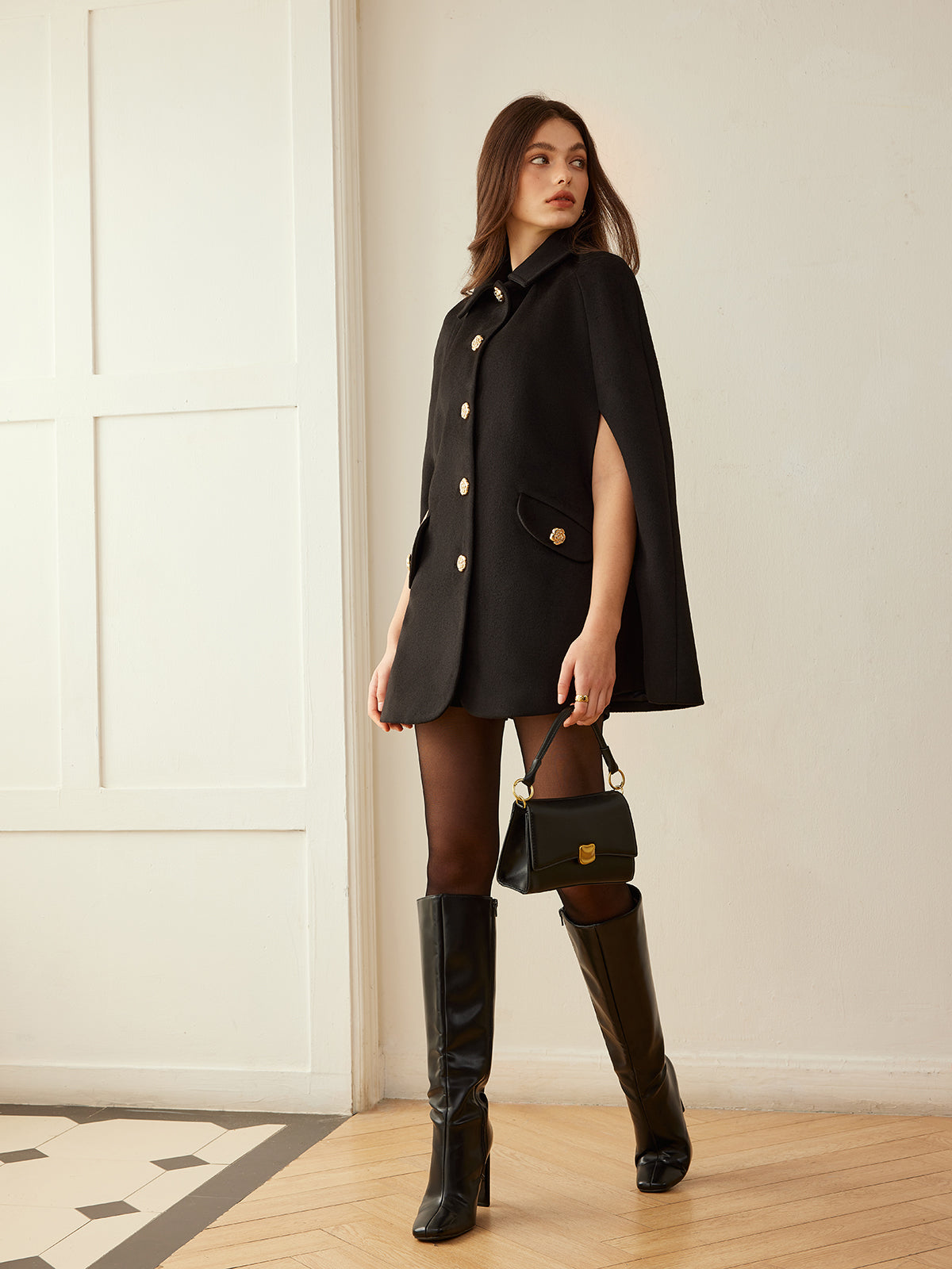 Camellia-Button Cloak Camellia-Button Cloak